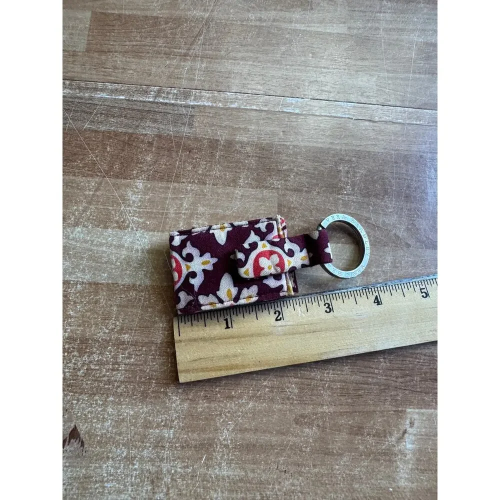 Vera Bradley Limited Edition Medallion Photo Clip Ring Key Fob.